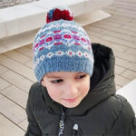 Hat with jacquard hat