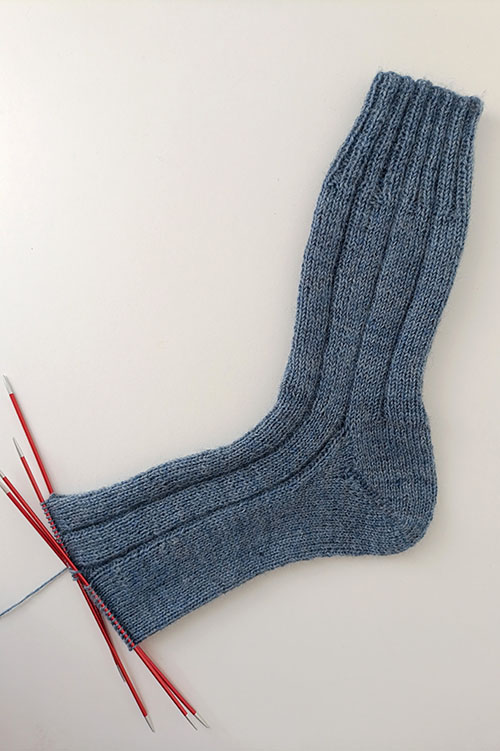 Socks with a Hybrid Heel