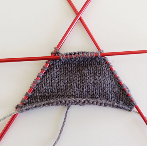 Striped socks from leftover yarn